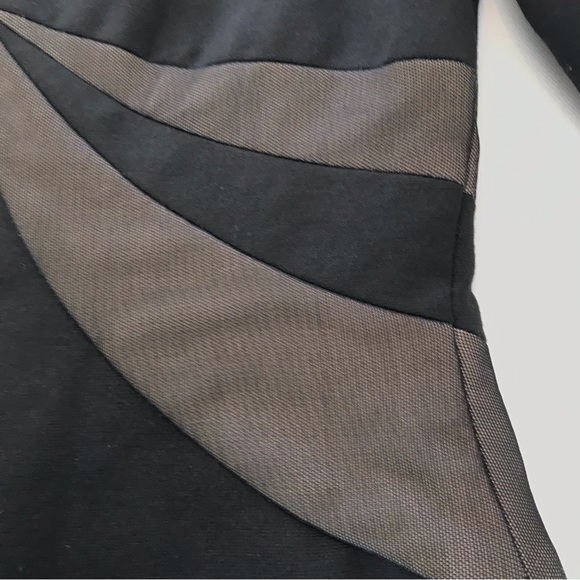 BCBG MaxAzria Little Black Dress Long Sleeve V Neck Mid Length Bodycon Womens S - Picture 8 of 14